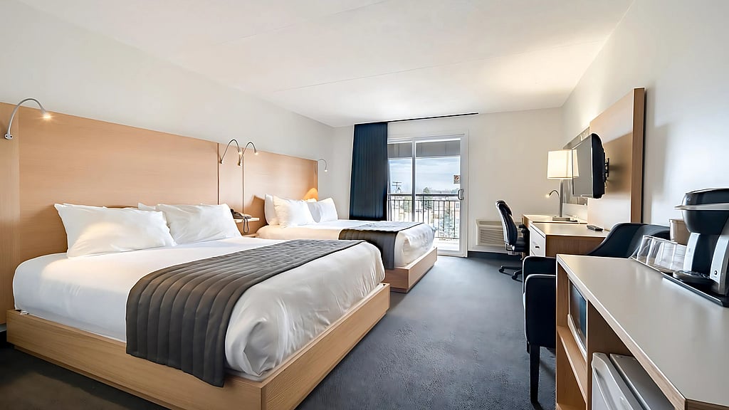 Chambre double lit, Hôtel de la Rive